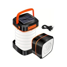 Brightnova Orange Solar Kamp Lambası Katlanabilir Şarj Edilebilir Led Taşınabilir Usb Acil Durum Telefon Şarj Aleti Çadır Işık Hiking Altın