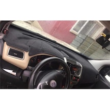 2009-2013 Modellerine Uygun Fiat Doblo Torpido Koruma Halısı Siyah Kenar Renk Siyah