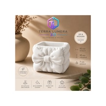 Bow Beauty Organizer Fırçalık, Rujluk Ve Kalemlik Beyaz