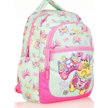 Kaukko Kids Yeşil Pembe Oyun Konsolu Kız Çocuk Okul Sırt Çantası