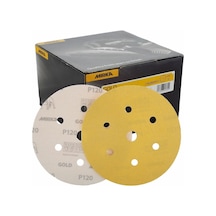 Gold 150 Mm Cırt 7 Delikli Zımpara P120 100'li Paket