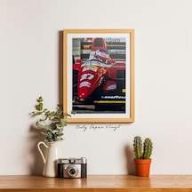 Jean Alesi 20x30 Cm Boyutunda Islak İmzalı Fotoğraf Ömür Boyu Co
