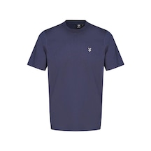 Hummel T-pulse Co Regular Erkek Lacivert Yuvarlak Yaka Tişört Lacivert