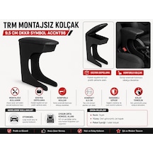 Trm Montajsız Araç Kolçağı 9,5 Cm Saklama Hazneli
