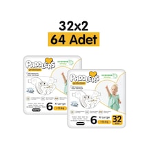 Protection Bebek Bezi 6 Numara X-Large (15+ Kg) 32x2  Adet – 2’li Jumbo Set, Maksimum Koruma