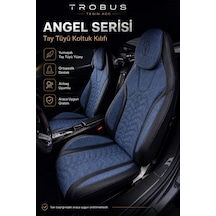 Kia Sportage 2010 Ve Sonrası Uyumlu Angel Serisi Tay Tüyü Koltuk Kılıfı Mavi Siyah 05756313
