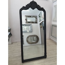 Ayna Denizi Princess Black Model Siyah Renk Dekoratif Ayaklı Boy Aynası Siyah