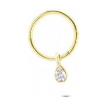 Glorria Altın Damla Halka Piercing