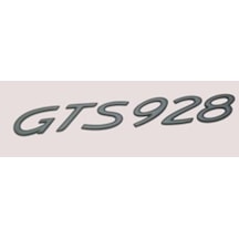 Porsche Uyumlu Yazı Gts 928 Krom