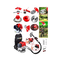 Dragro GT9004 20HP Kırmızı Sırt Tipi Benzinli Tırpan - Kırmızı