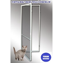 Yırtılmaz Kedi Telli Pet Tül Menteşeli Sineklik Takımı Kapı