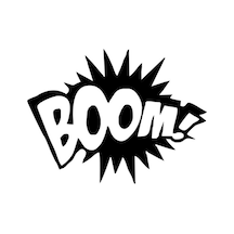Bom Sticker Araba Boom Yapıştırma 2