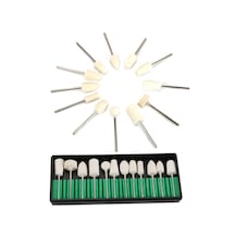 Mini Grinder Makinaları İçin 12 Parçalı Kutulu Yün Keçe 12