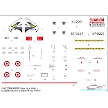 Babibi Dbt01116 1/72 Ölçek, F-4, Şahin Son 72, Dekal Çıkartma