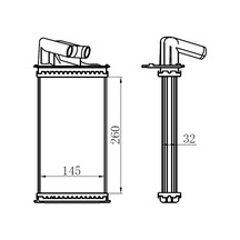 Orıs Krn005032 Kalorifer Radyatörü Brazing Laguna 260x156x32 Oto.-mek. 7701038542