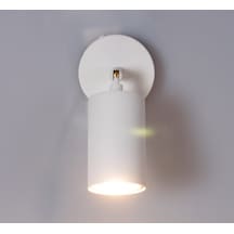 Mylights Mat Beyaz Hareketli Led Aplik Gu10 Led Günışığı Ampul Beyaz