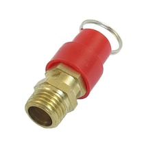 Ulzyvf Basınç Tahliye Valfi 1/4 Zoll Pt Hava Sıkıştırma Valfi Kırmızı Altın