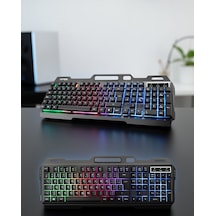 Oyuncu Klavye-mouse Seti Rgb Işıklı Usb Girişli Türkçe Q Uczpg8018klavye1