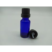 20Ml Cam Mavi Şişe İçten Damlalıklı Kapak (10 Adet)