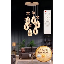 Lalin Gold Kumandalı 6lı Avize