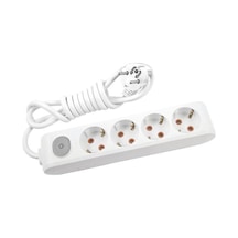 Viko 4 Lü 2 Mt Anahtarlı Multilet Priz 2 Metre