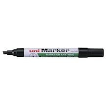 Uni Marker Kesik Uçlu Kalem Siyah Markör - 3 Adet Siyah