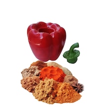 Biber Şeklinde Baharatlık - Çay Portu - Biblo Kırmızı