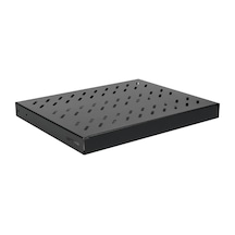 Lande 19 Rack Kabinet Uyumlu Sabit Raf Siyah 600mm Kabinetler İçin