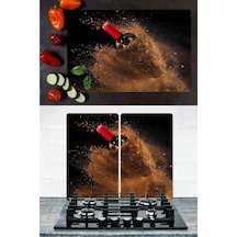 Takım Halinde Kum Şarabı 20x30 cm Kesme Tablası ve 60x52cm Cam Oc