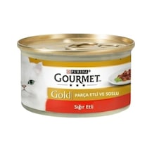 Parça Etli Soslu Sığır Etli Kedi Yaş Maması 85 Gr