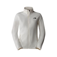 The North Face W 100 Glacıer Fz Kadın Tam Fermuar Polar Nf0a855o4hp1 Beyaz