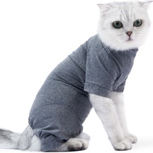 Mufunye Kediler İçin Pet Recovery Suit Dört Bacaklı Karın Yarası Ceketi A C