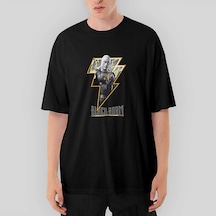Black Adam Logo Oversize Siyah Tişört Siyah