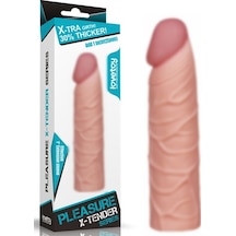 Truva Shop X-Tender Uzatmalı 2.5 CM Dolgulu Realistik Penis Kılıfı