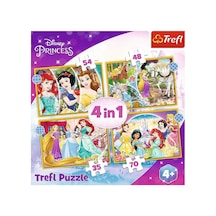 Puzzles - "4'ü 1 Arada" - Mutlu Günler/disney Prensesi Standart