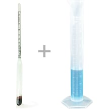 Alla Dual 0-100 Alkol-metre Ve 250ml Plastik Mezür Seti