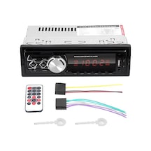 Tek Din Araba Stereo Alıcısı Bt Mp3 Çalar Am/fm Radyo Eller Serbest Aramaları Destekler Uzaktan Kumandalı U-disk/tf Kart/aux Girişi