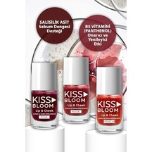 Kıss & Bloom Doğal Görünümlü Dudak Ve Yanak Renklendirici Lip & Cheek Pink 11 Ml 0