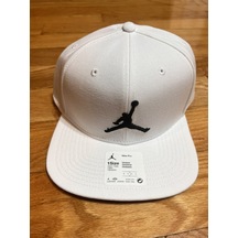Jordan Pro Jumpman Snapback Unisex Şapka Beyaz