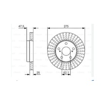 Fren Dıskı On Toyota Crown Progres Chaser 275mm 4351222220