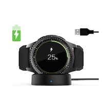 Mobilteam Siyah Gear S3 Usb Şarj Kablosu