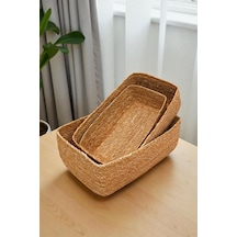 Digithome 3 Lü Naturel Organizer Sepet -pnl-ph39 S/3 Ahşap