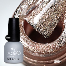 Momo Professional Glitter Kalıcı Oje G004 Rose Gold 14 Ml