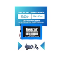 Milyon Kurye 68100 Batarya Standart Kapasite Lifepo4 72v 30ah Elektrikli Motosiklet Bataryası