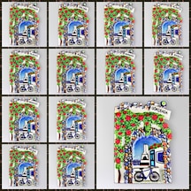 Kemer Polyester Kabartmalı Magnet 5,5 X 7 Cm Dekoratif Hediyelik Buzdolabı Süsü Kod:1556