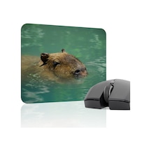 Capybara Kaymaz Dikişli Kauçuk Oyuncu Mousepad V2 - 22x18 Gaming Mouse Pad Fare Altlığı