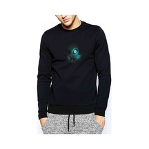 Undertale Minimalist Baskılı Siyah Erkek Örme Sweatshirt