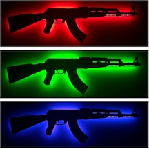 AK47 Duvar Led Işık - Duvar Lambası - Gece Lambası - Açıklama Siyah