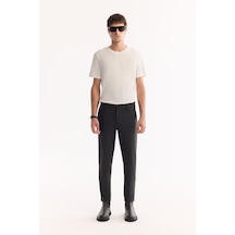 Avva Erkek Antrasit Viskon Karışımlı Kolay Ütülenen Çizgili Slim Fit Pantolon A52y3006
