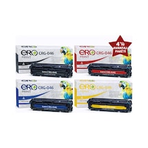 046 / Canon İ-sensys Lbp652c İçin 4 Renk Çipli Uyumlu Toner Set